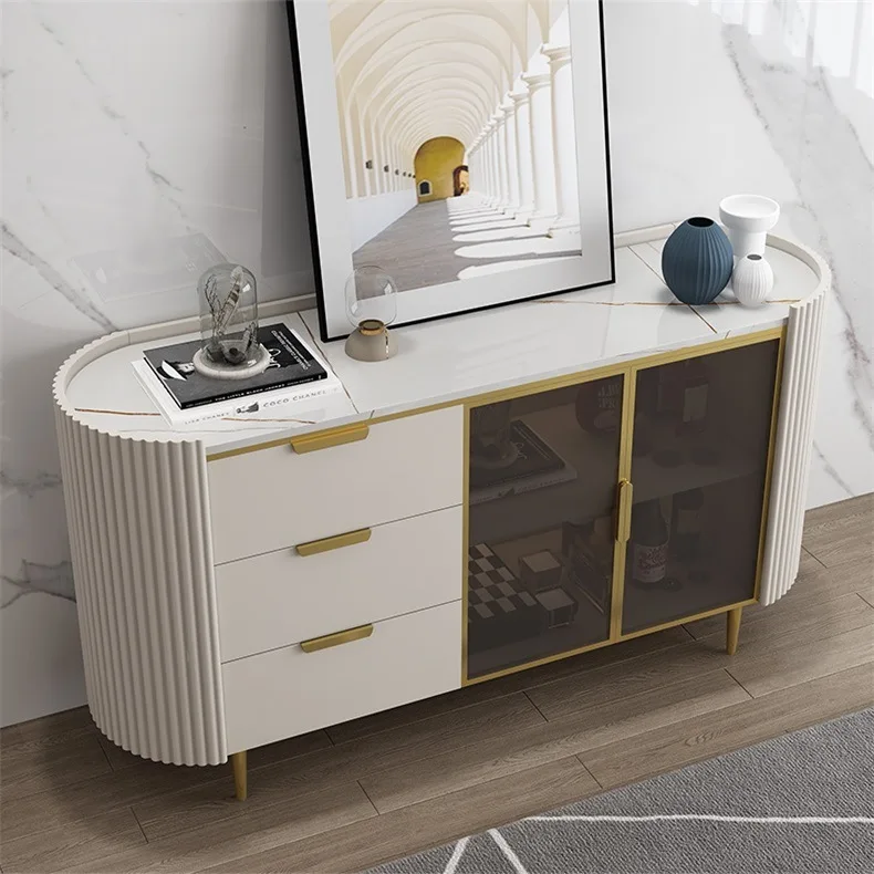 Горячая Распродажа, новый итальянский домашний столовый большой буфетный шкаф и набор обеденного стола