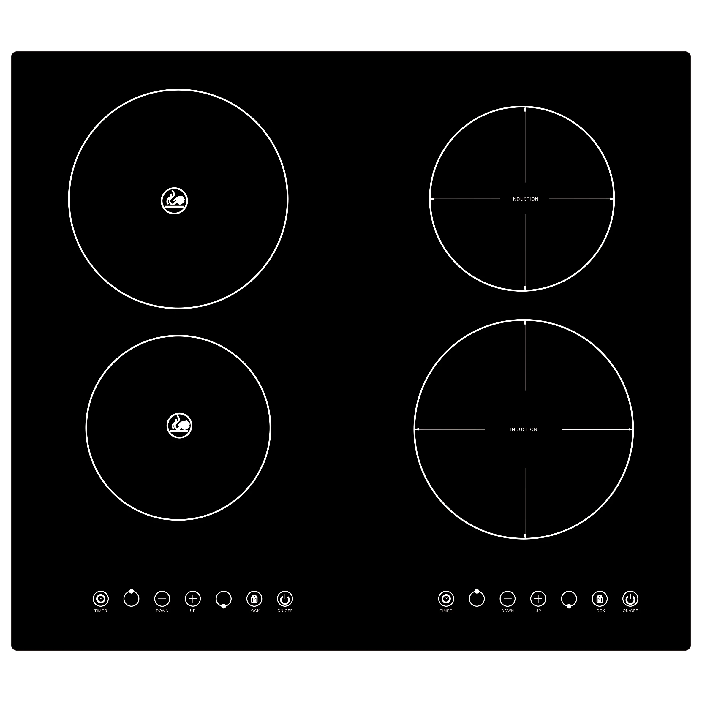Zhongshan Kitchen Electric Induction Cooker Manufacturer Magnetic Infrared Built In Induction Hob