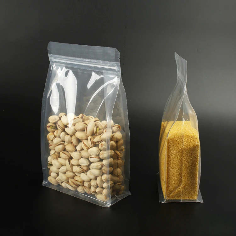 
Spot Transparent Zipper Bags Color Printing Plastic Bags For Food Candy Sealed Snack Bags 