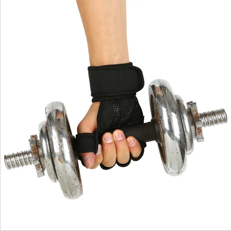 
2021 High quality custom logo half-finger sports exercise workout weight lifting gym gloves 
