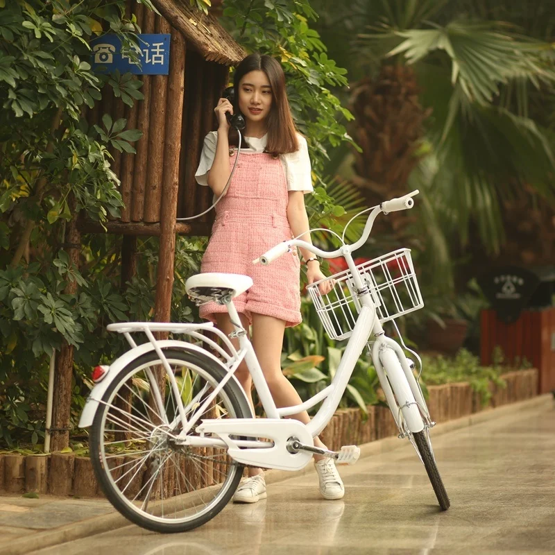 Ladies Bike with Basket Good Quality Cheap Old Style Cycle Wholesale Fashional 20 24 Inches Women Bicycle City Bike