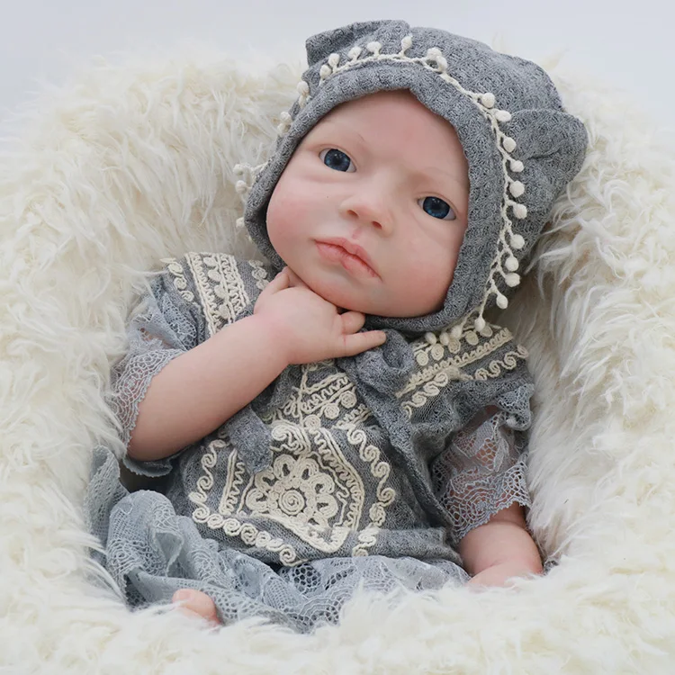 Cheap Real Silicone Alive Toy 18 Inch Lifelike Soft Vinyl Bebe Reborn Doll Boneca Baby Dolls For Kids