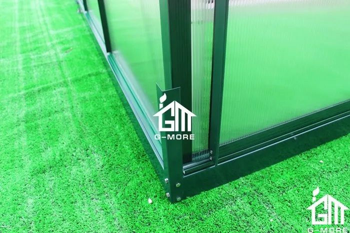 Polycarbonate sheet cover material growing flowers and vegetable transparent pc conservatory greenhouse