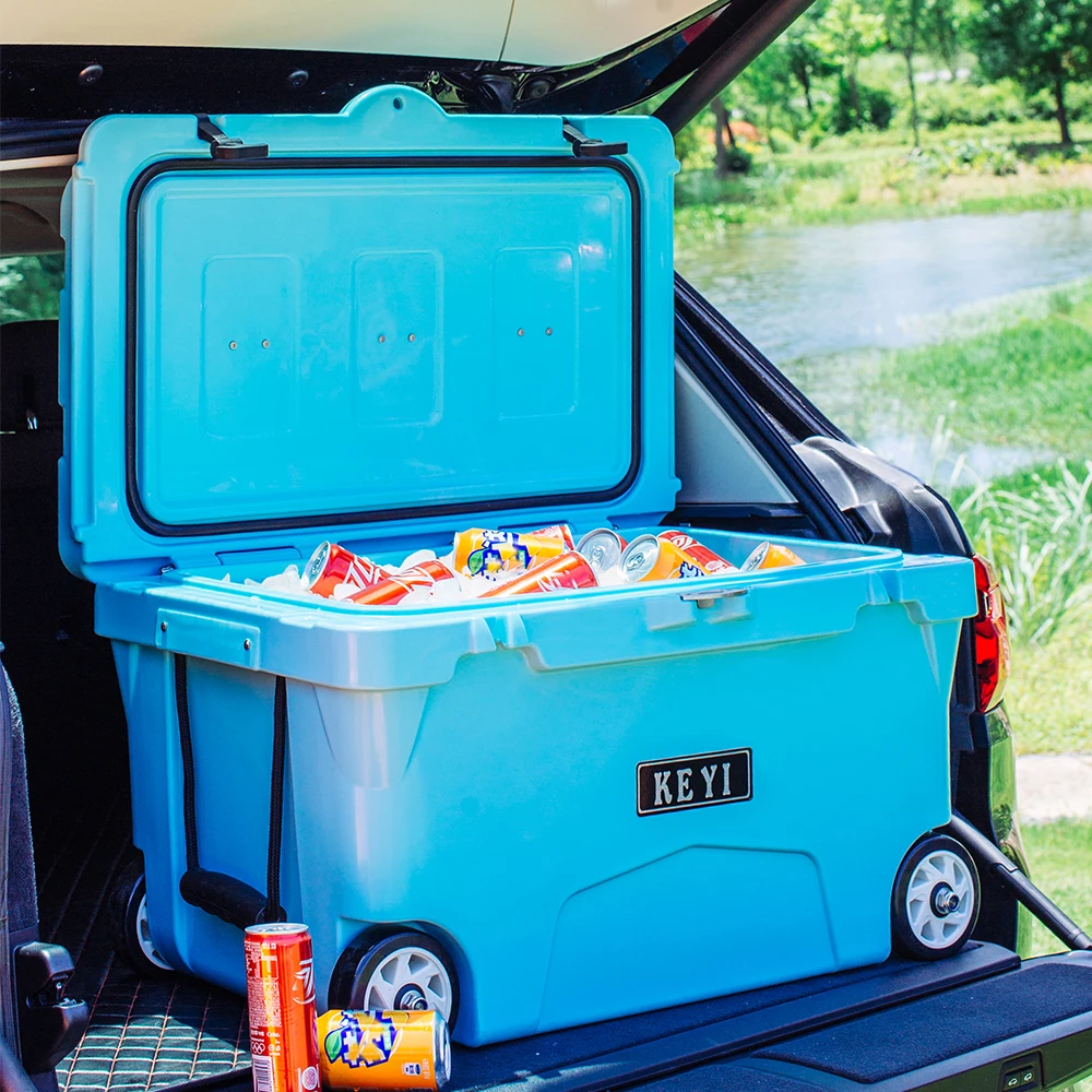 Benfan Waterproof insulated cooler with wheels for outdoor picnic hard cooler