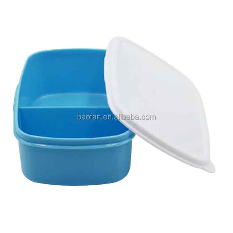 Heat transfer Printing plastic lunch box with metal sheet,blank 2D Blank sublimation lunch box for kids