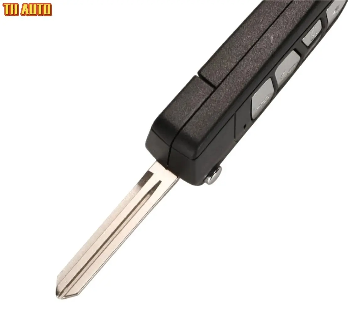 
With Logo Modified Flip Folding Key Case Cover For Hyundai Fit KIA Sedona Upgrade Remote 5 Button Fob Key Shell 