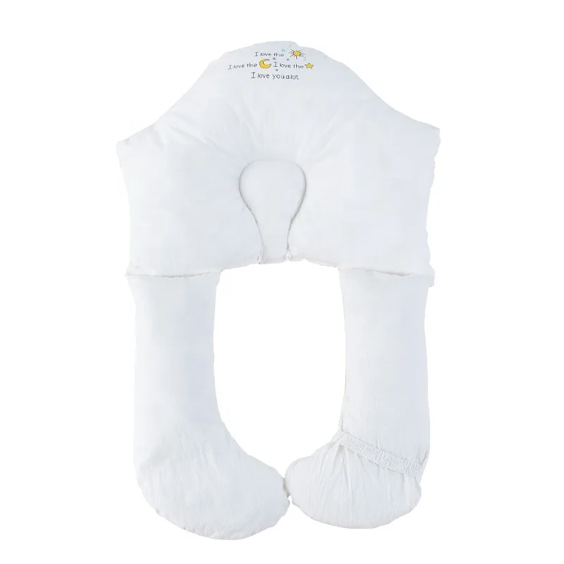 iduole Breathable and soothing throw pillow corrects head protection pillow for newborn baby