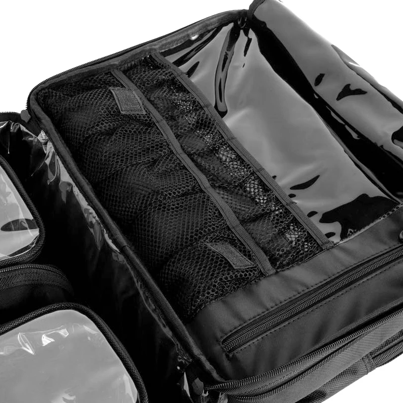 portable shoulder make up organizer makeup case professional cosmetics travel bag with detachable pouches