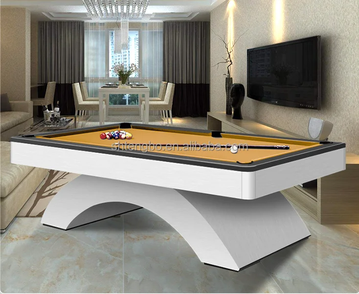 Multi functional factory sell rainbow pool table billiard together with table tennis and dining table for sale