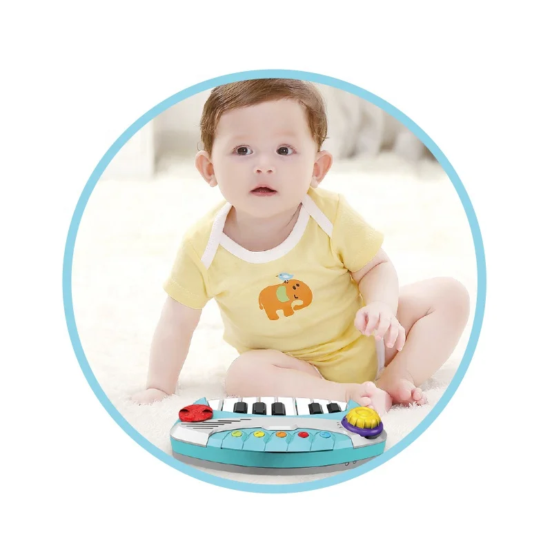 2024 New Early Education Electric Piano Keyboard Music Toy Educational Toy Baby Piano Toy With Microphone