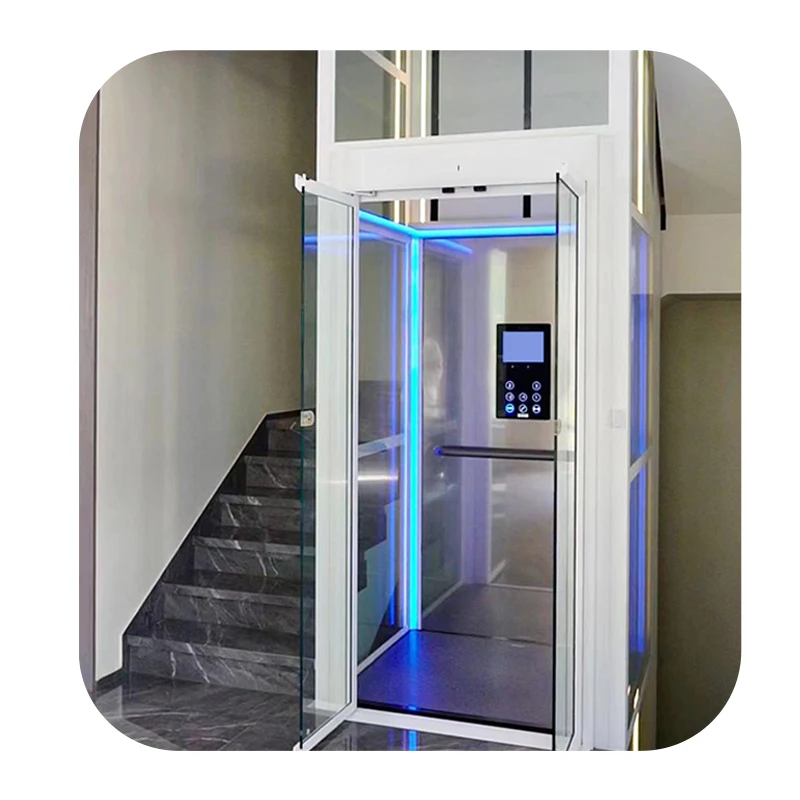 Hongyue Factory Direct Sales Hydraulic Traction Electric One square Installation 400kg Simple Residential Elevator Home Lift
