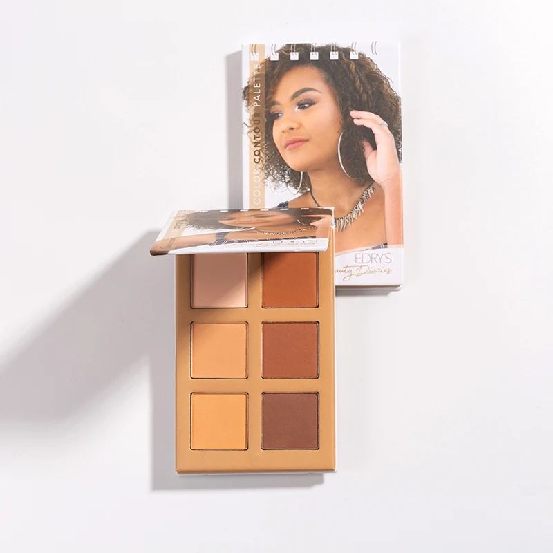 Wholesale Waterproof Makeup cheap  6 Colors Powder Contour Palettes  for women Cosmetic makeup