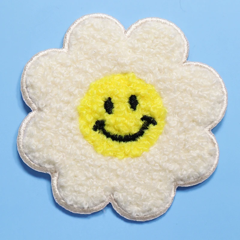 Factory Direct Supply Flower Embroidered Patches Custom Iron On Chenille Patches For Clothes/