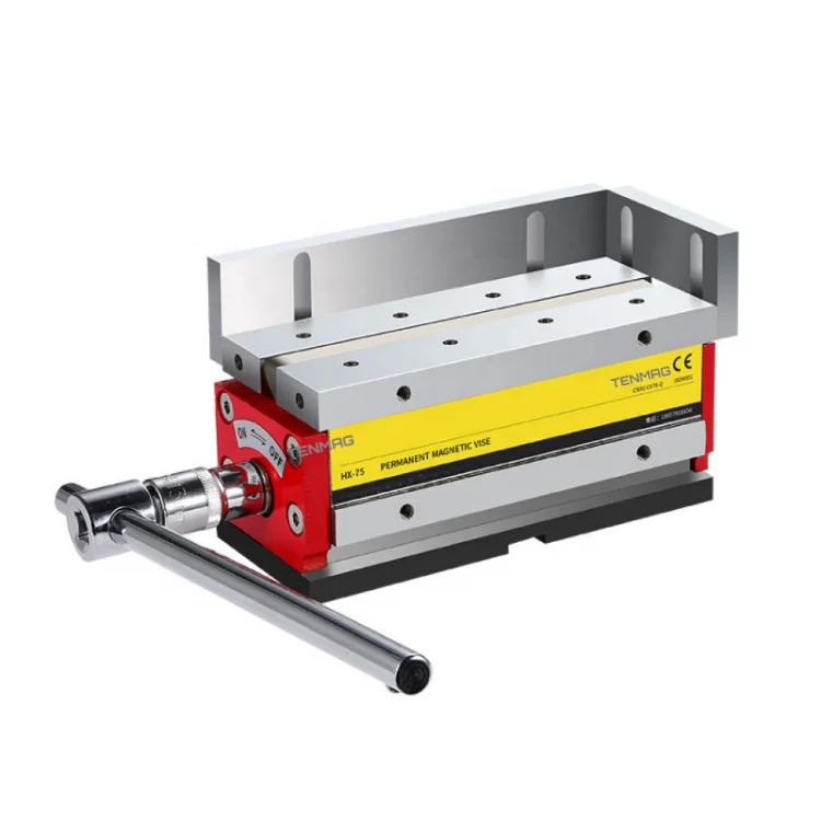 Mechanical switch magnet clamping plate fixture magnetic vertical seat workbench vise vertical CNC MC permanent magnet claw