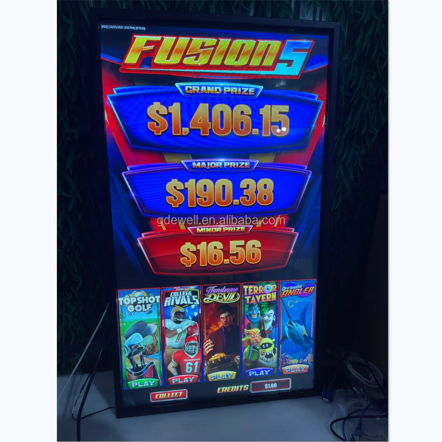 32Inch 43inch Touch Screen Slot Machine Ultra Hot Mega Link Fusion5 Slot Machine Cabinet With Ideck