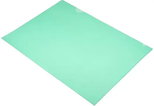 Promotion Tensile Strong Custom Logo L Shape Clear Transparent White Pp Plastic File Folder For Documents With Pocket