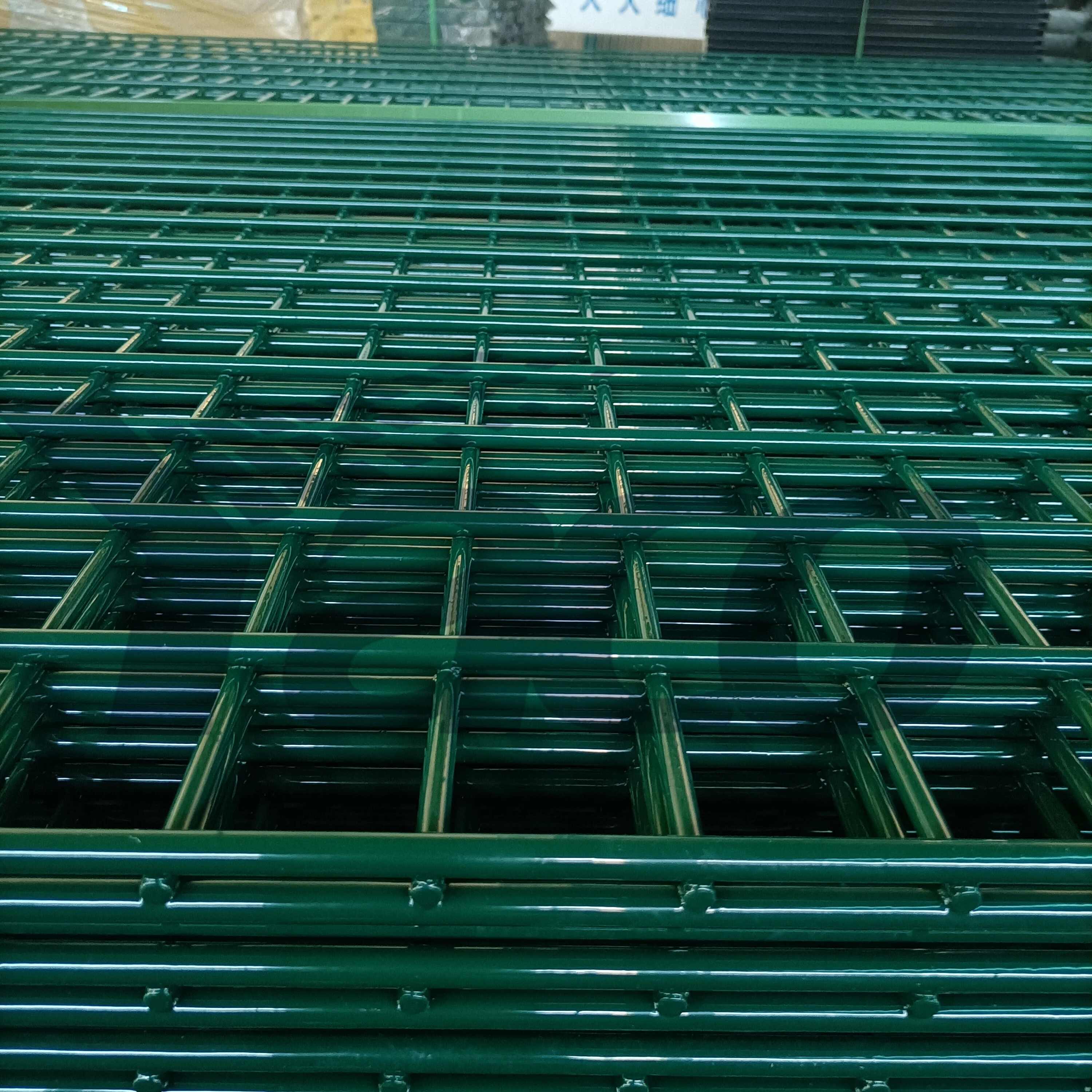 Anping 2.5*3m 2*3m European style green powder coated welded double panel wire fence