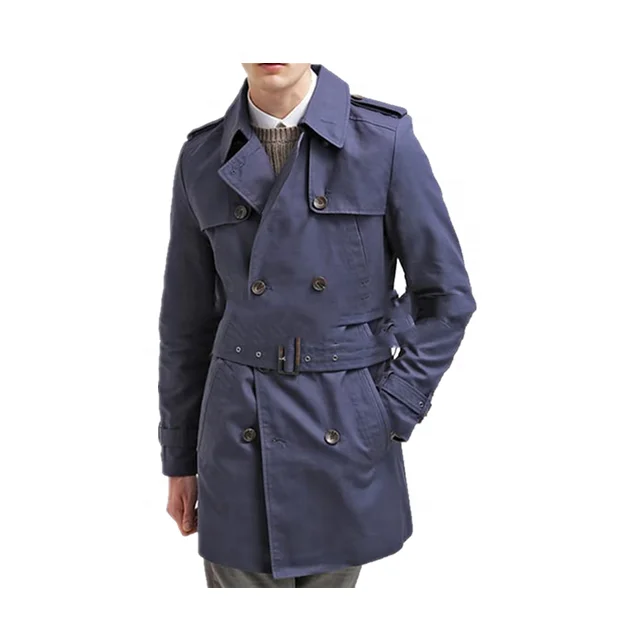 Latest Style Fashion New Classic Slim Fit Mens Trench Coat