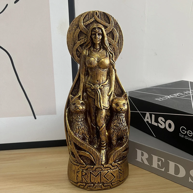 Викинг языческий орнамент Shuangluo RA10 Norse мифическая богиня скульптура креативная уличная садовая статуя