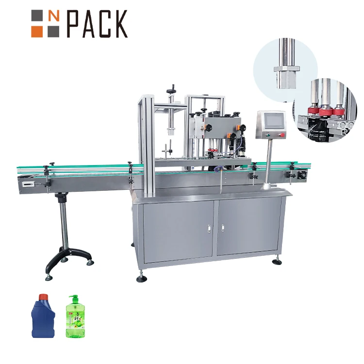 Npack Pump Pneumatic Vial Screw Automatic Capping Machines Glass Screw Perfume Pet Plastic Bottle