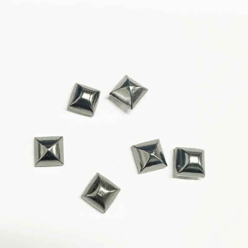 Flat square Cap Brass or IRON Double Cap Rivet Stud Hand Press Rivets Spot Rivet Studs  Brass Rivets for Leather , Fabric ,shoes