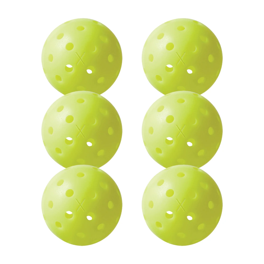 X USAPA Approval 3 Packs 40 Hole Pickleball Balls Outdoor Indoor sports customized color logo pickleballs