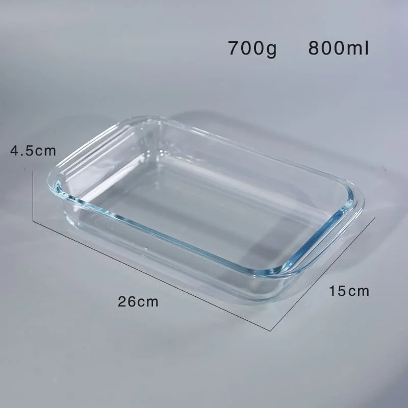 Premium Quality Glass Bakeware: Clear High Borosilicate Baking Pan