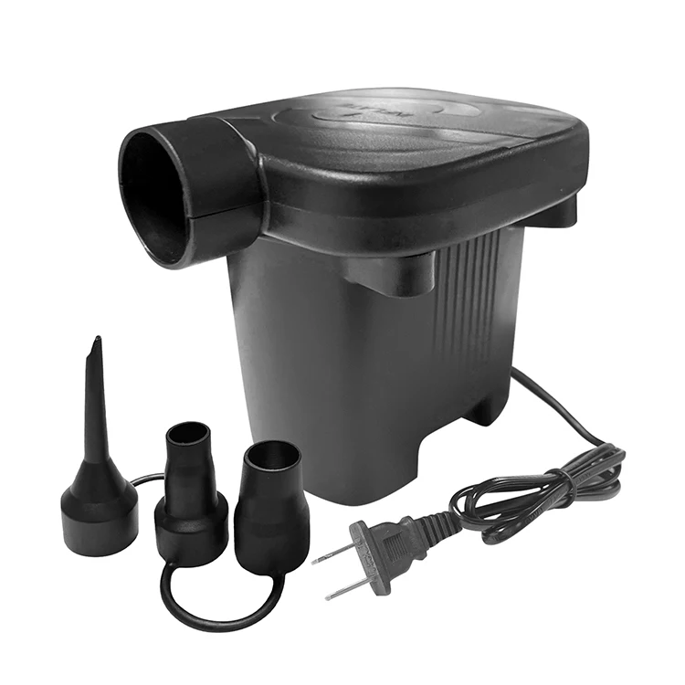 Portable Electric Air Pump for Inflatables Couch Air Mattress Quick Fill AC Inflator Deflator with Nozzles