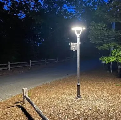 Factory wholesale integrated waterproof large capacity battery efficient charging induction garden lights modern solar