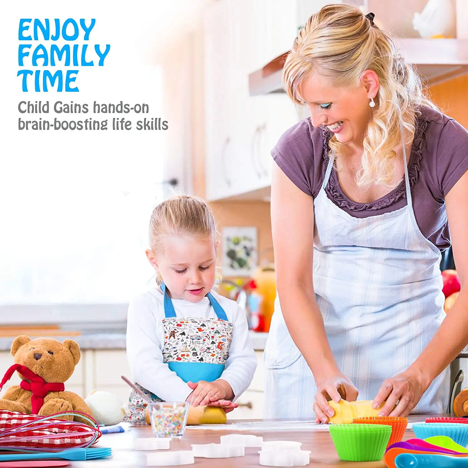  Amazon Hot 33 pcs Multifunctional Kids Baking Accessories Set with