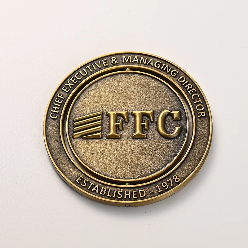 Wholesale Souvenir Brass Blank Challenge Coin For Laser Spinner Music Metal Custom Challenge Coin Commemorative Coin