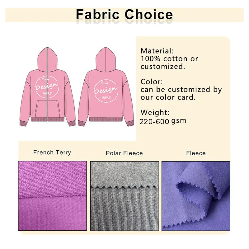 Collegiate Dropped Shoulder Zipper Jacket Oversized Fit Heavyweight Black Fleece Zip Up Men Hoodies