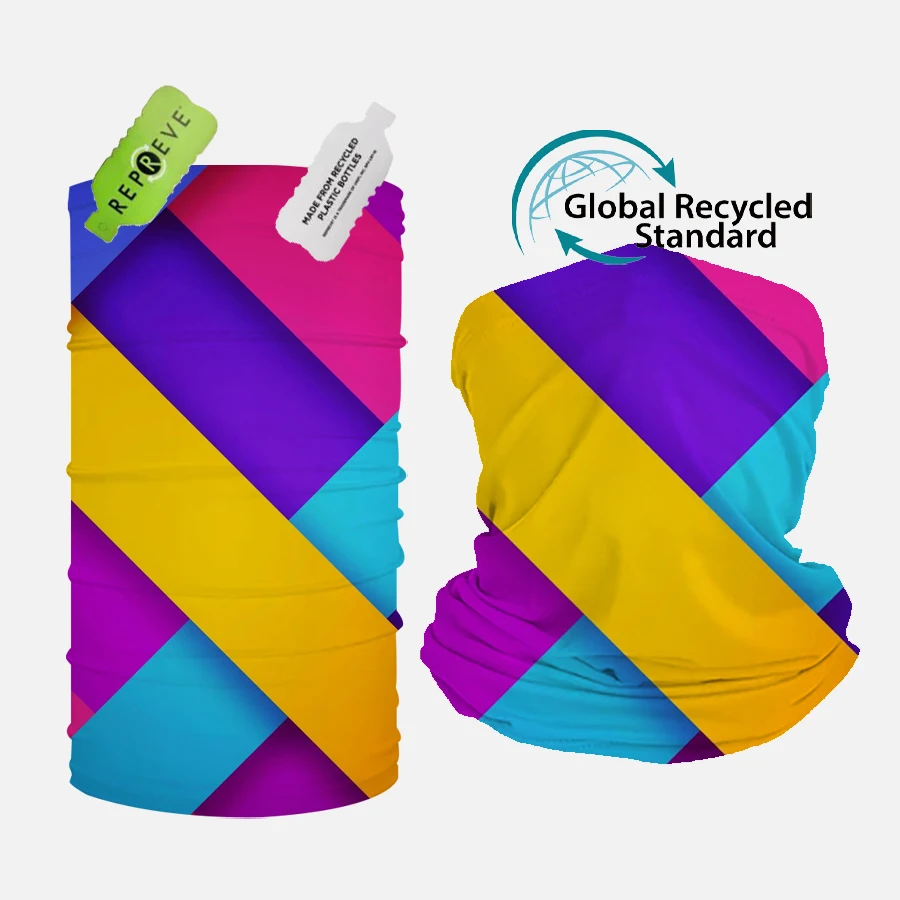 100% polyester fabric custom design cycling UV dust magic tube face cover bandana neck gaiter buffs