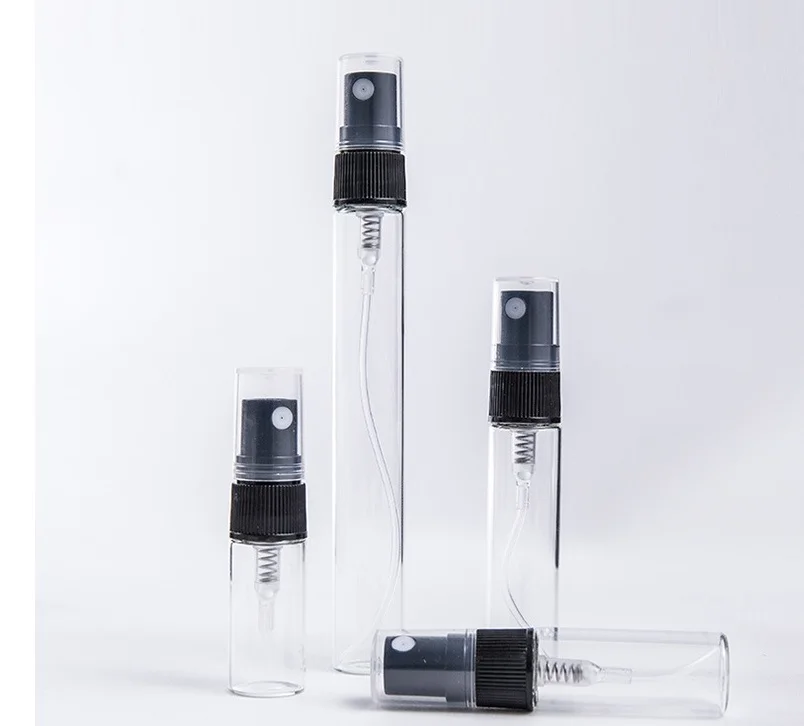empty 14mm 2ml 2.5ml 3ml 5ml 10ml 15ml glass clear amber spray bottle