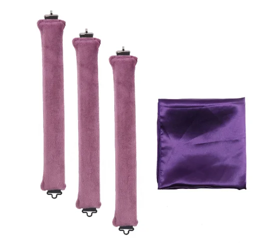 New Heatless Hair Curlers Curling Set Overnight Blowout Curls Rods No Heat Self Curling rod headband with silk scarf