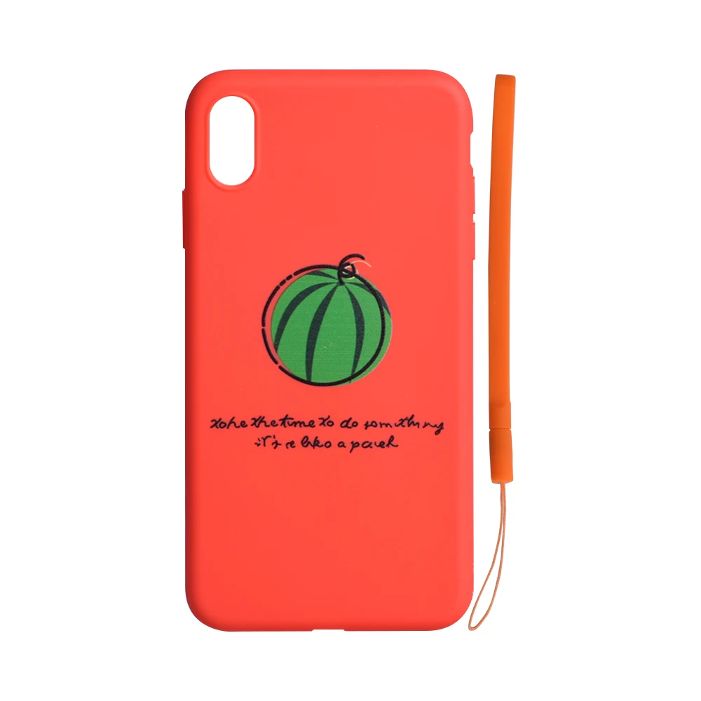 DIY Customize Print Silicone Phone Case shockproof protect TPU back cover  with Strap smart phone case For iphone XS MAX