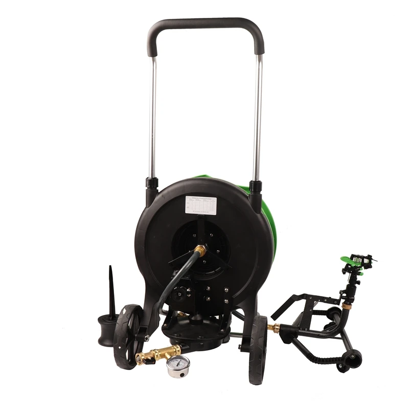 IRRIGLAD Second Generation 20m Freestanding Portable Adjustable Garden Hose Reel Cart