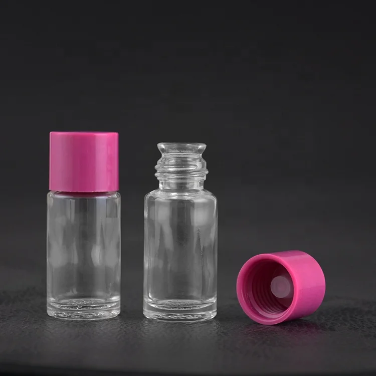 in stock 10ml clear bell mouth glass bottle perfume with cap for cosmetic