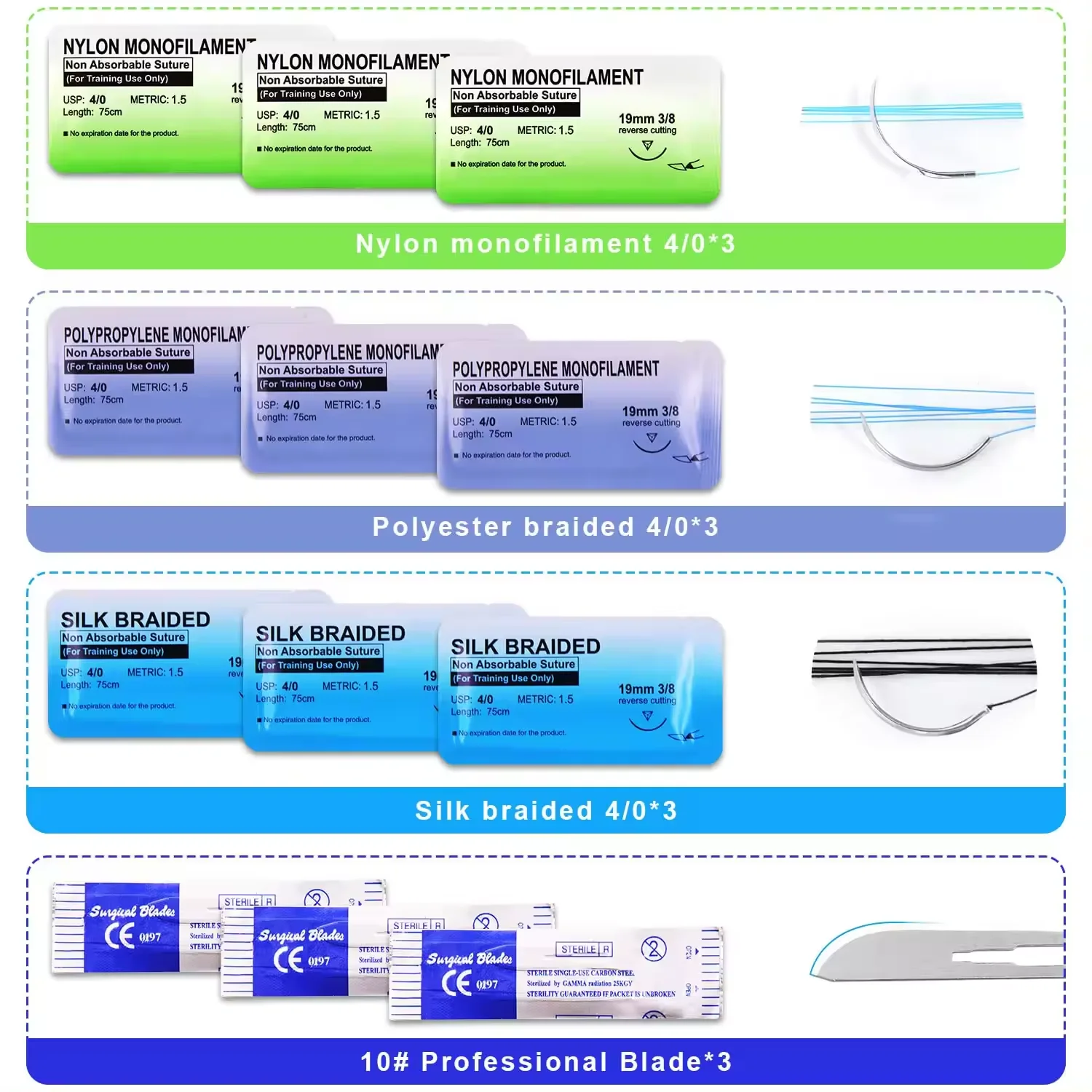 Complete Premium Suturing Skill Trainer DIY Incision Suture Practice Kit For Advanced Suture Skill Practice For Student Practice