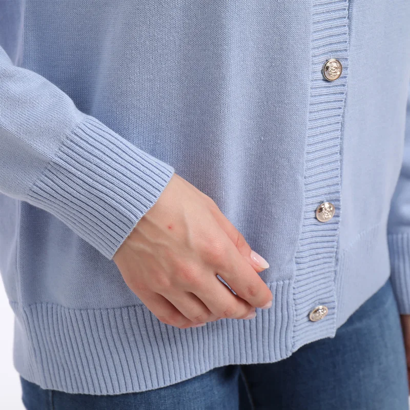 Новый дизайнерский осенний вязаный свитер с длинным рукавом для девочек, кардиган, пальто, тонкий удобный женский кардиган на заказ, свитер