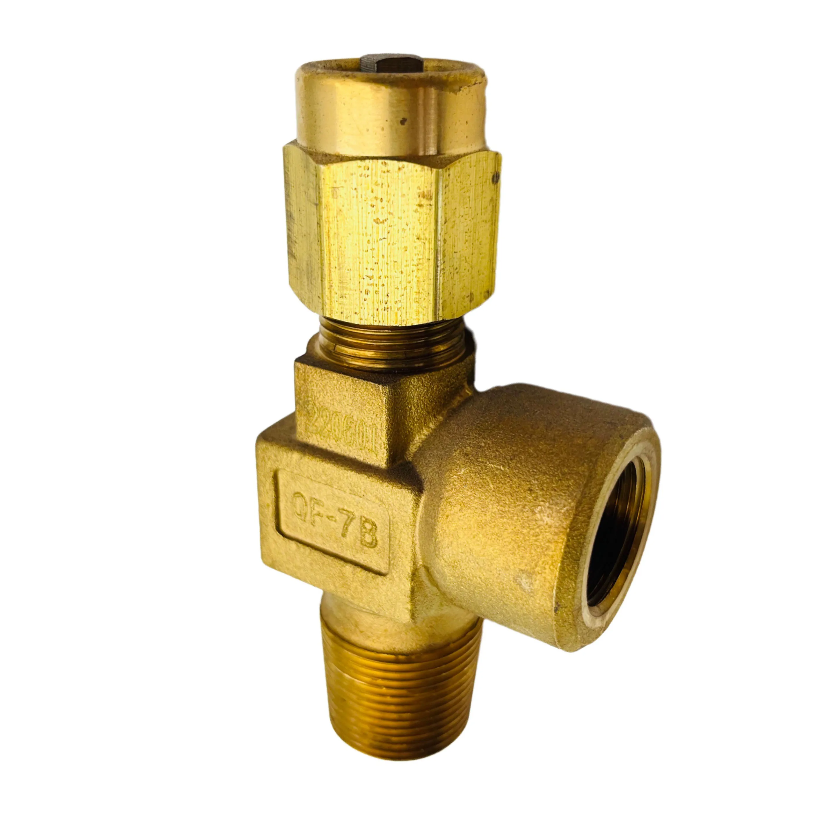 15MPa O2/Air/N2 Cylinder Valve of Needle Type with Female Thread G5/8 in Brass Material Dn 4mm Hot Selling Oxygen Cylinder Valve