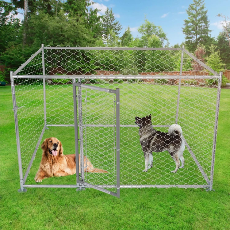 Wholesale good quality outdoor double dog cages kennel run used dog kennels