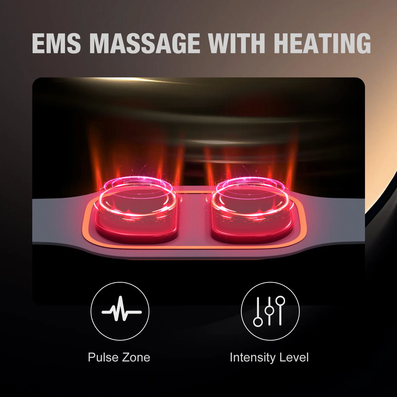 2024 NEW arrival  portable lumbar massager with heating waist back massage belt TENS machine EMS massager accept OEM