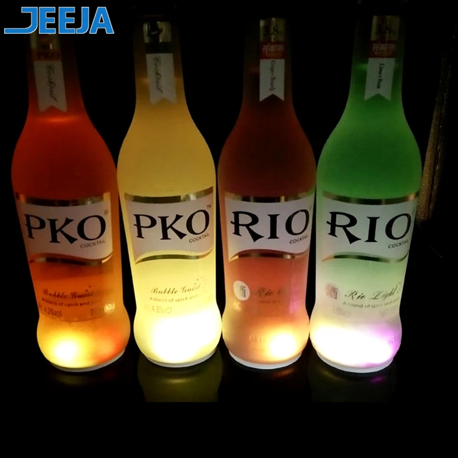 JEEJA LED coaster LED bottle light base led hookah light base Wine bottle coaster and vase base for bottle cup decoration