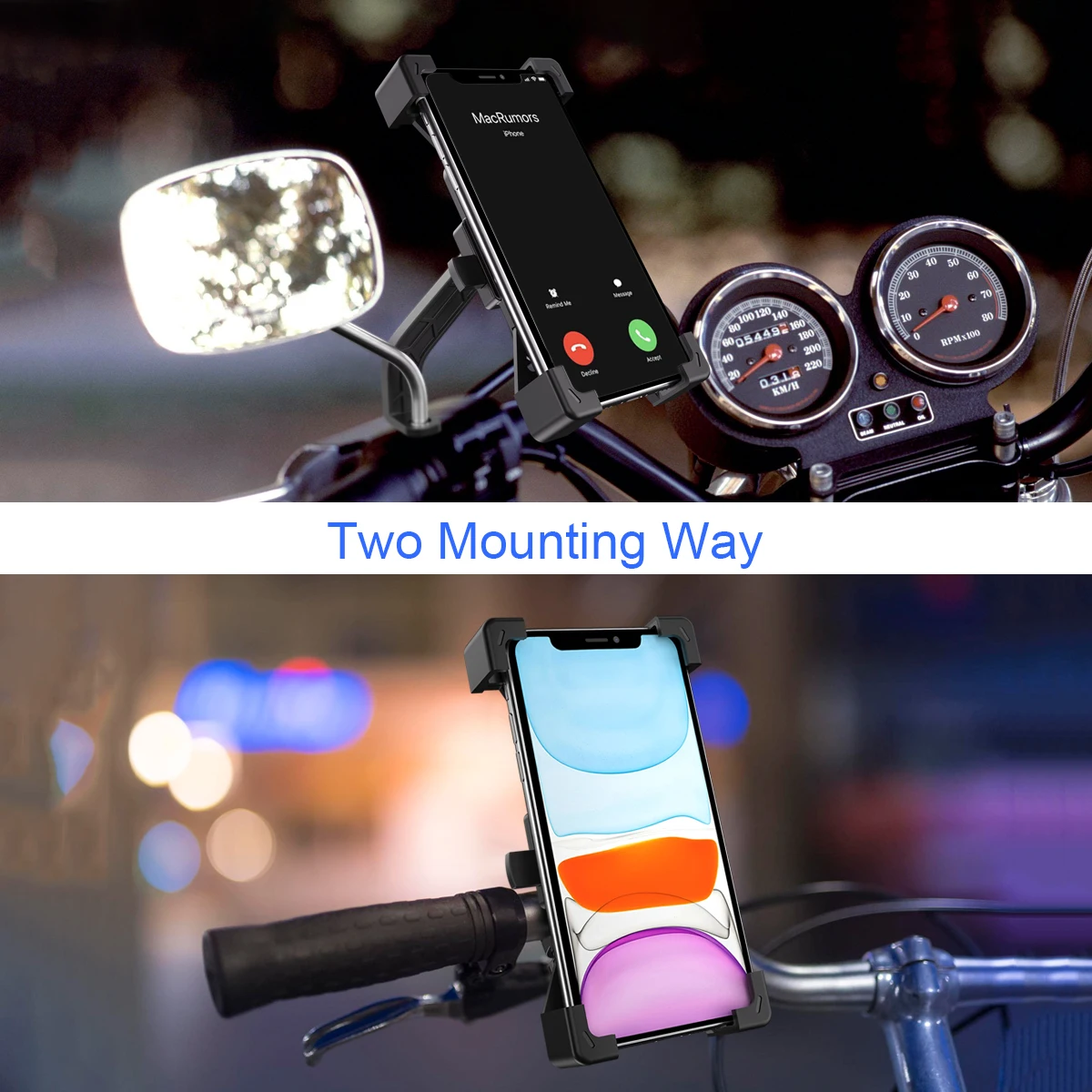 
2020 Universal Motorcycle Mobile Cell Phone Holder Mount for bike Motorbike Bike Phone Holder 