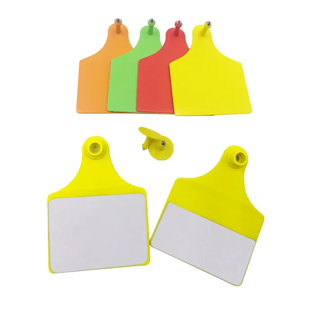 2023 Delake Factory New Design Livestock Cattle Cow Calf Reflective Ear Tag Animal Tracking Ear Tag For Argentina