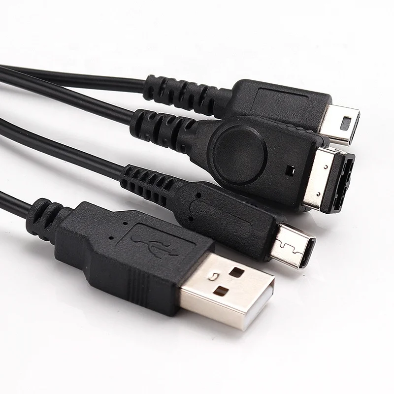 USB-кабель зарядного устройства 3 в 1 для NDSI NDSL консоли GBA SP провод 2 м