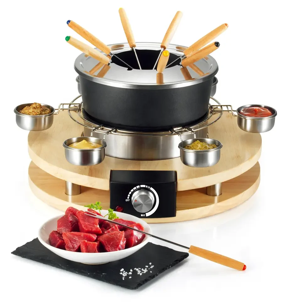 electric multi-function hot pot cheese melter fondue set chocolate melter fondue set