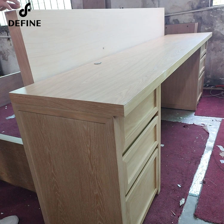 Industrial Modern Home Hotel Office Furniture Wooden Writing Study Desk Computer Laptop Office Table With Drawers