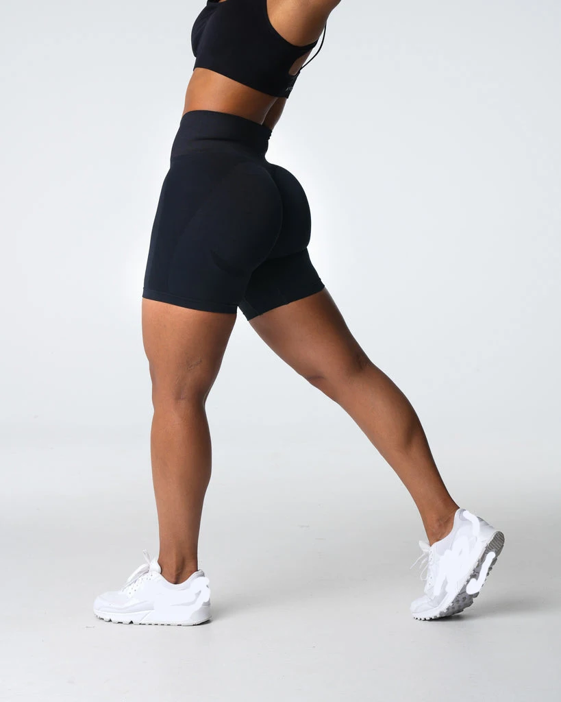 2023 High Waist Tropa Deportiva Mujer Seamless Wide Waistband Scrunch Butt Sports Yoga Shorts for Women